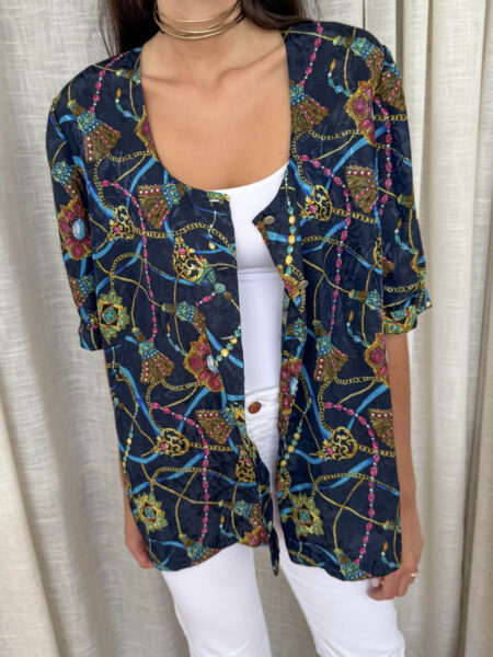 Imagen de Blusa satinada vintage (2)