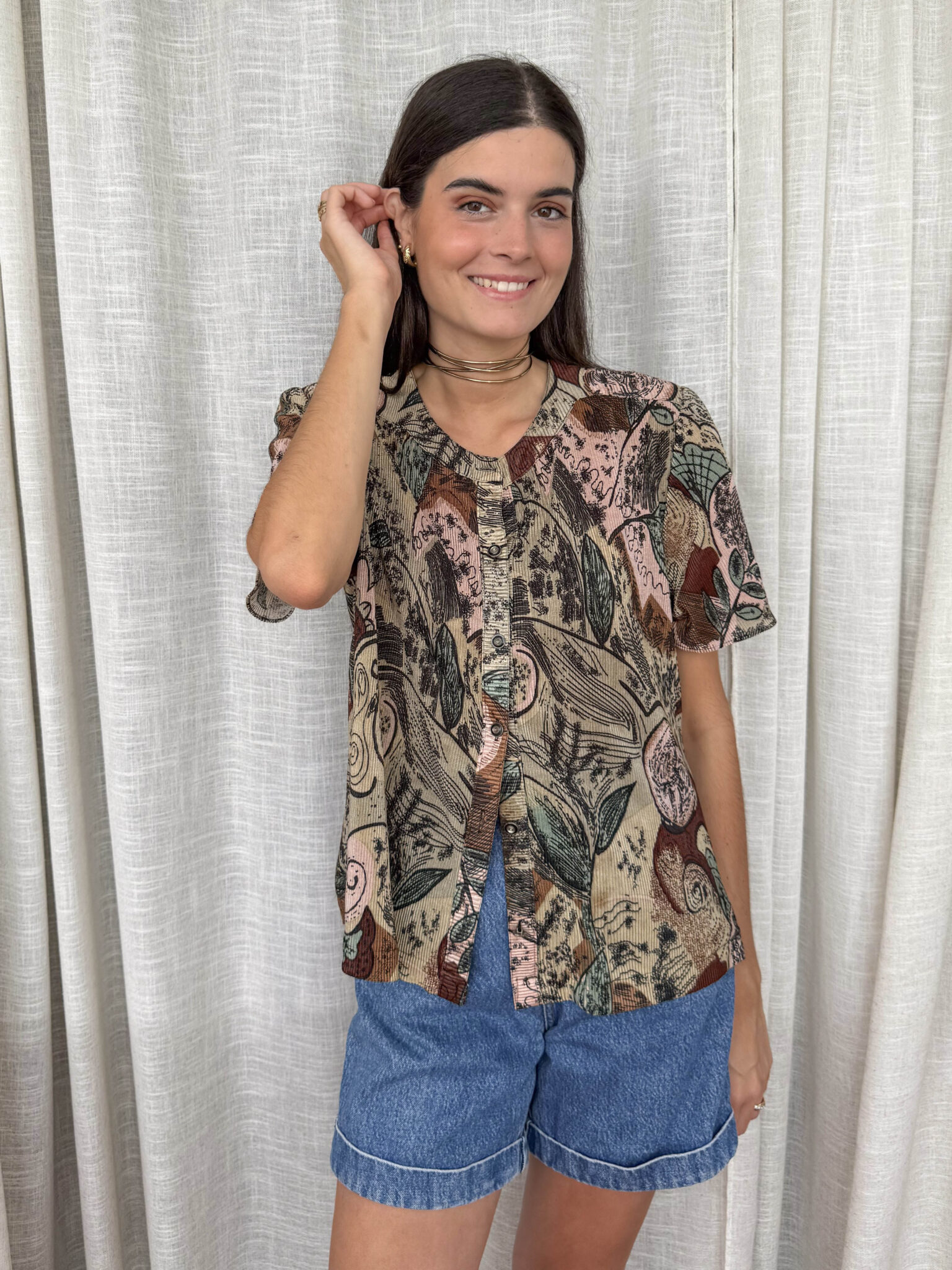 Imagen de Camisa plisada vintage (2)