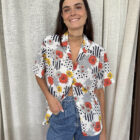Imagen de Camisa topos y flores (2)