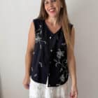 Imagen de Chaleco oversize bordado (1)