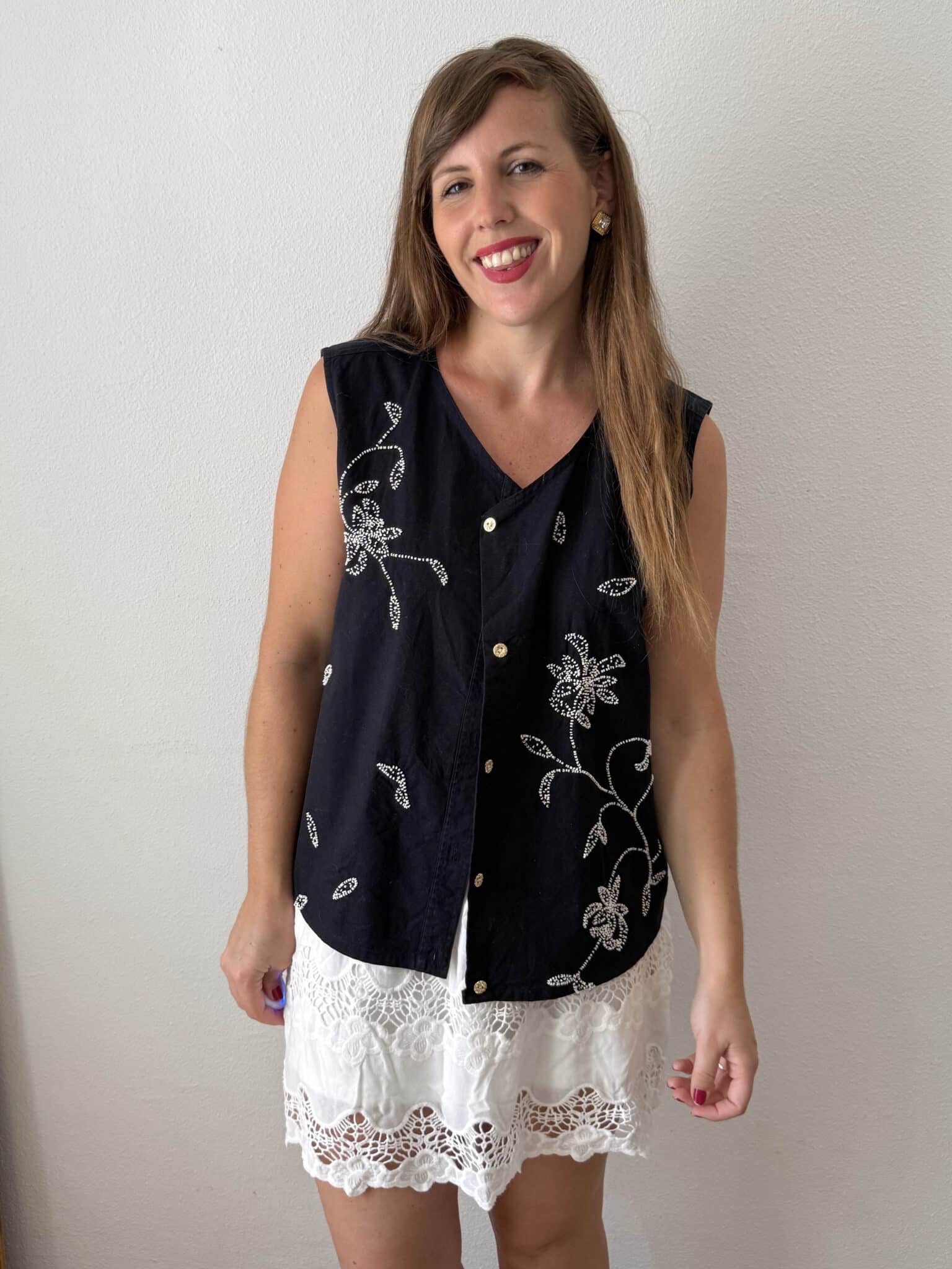 Imagen de Chaleco oversize bordado (1)