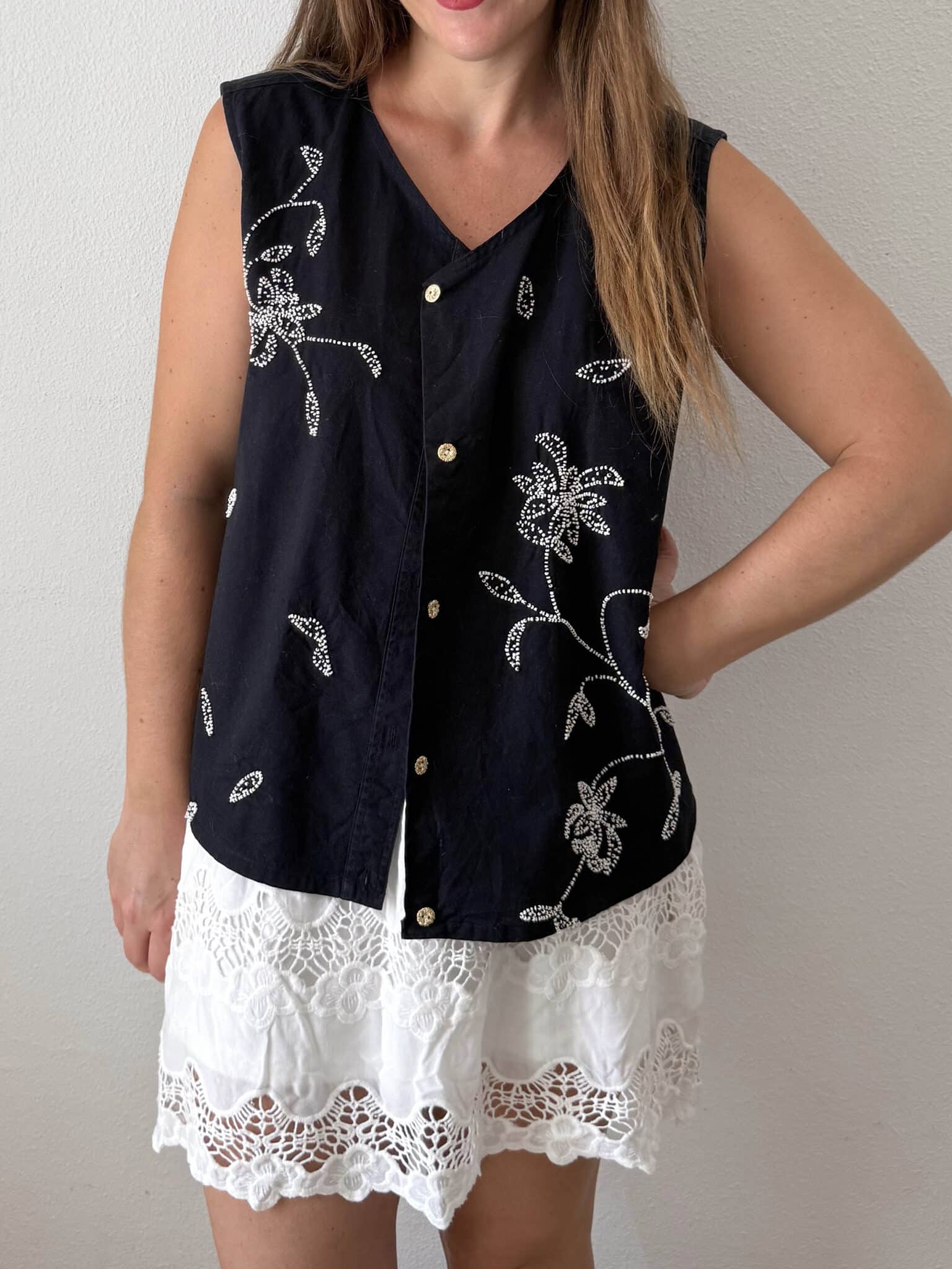 Imagen de Chaleco oversize bordado (2)