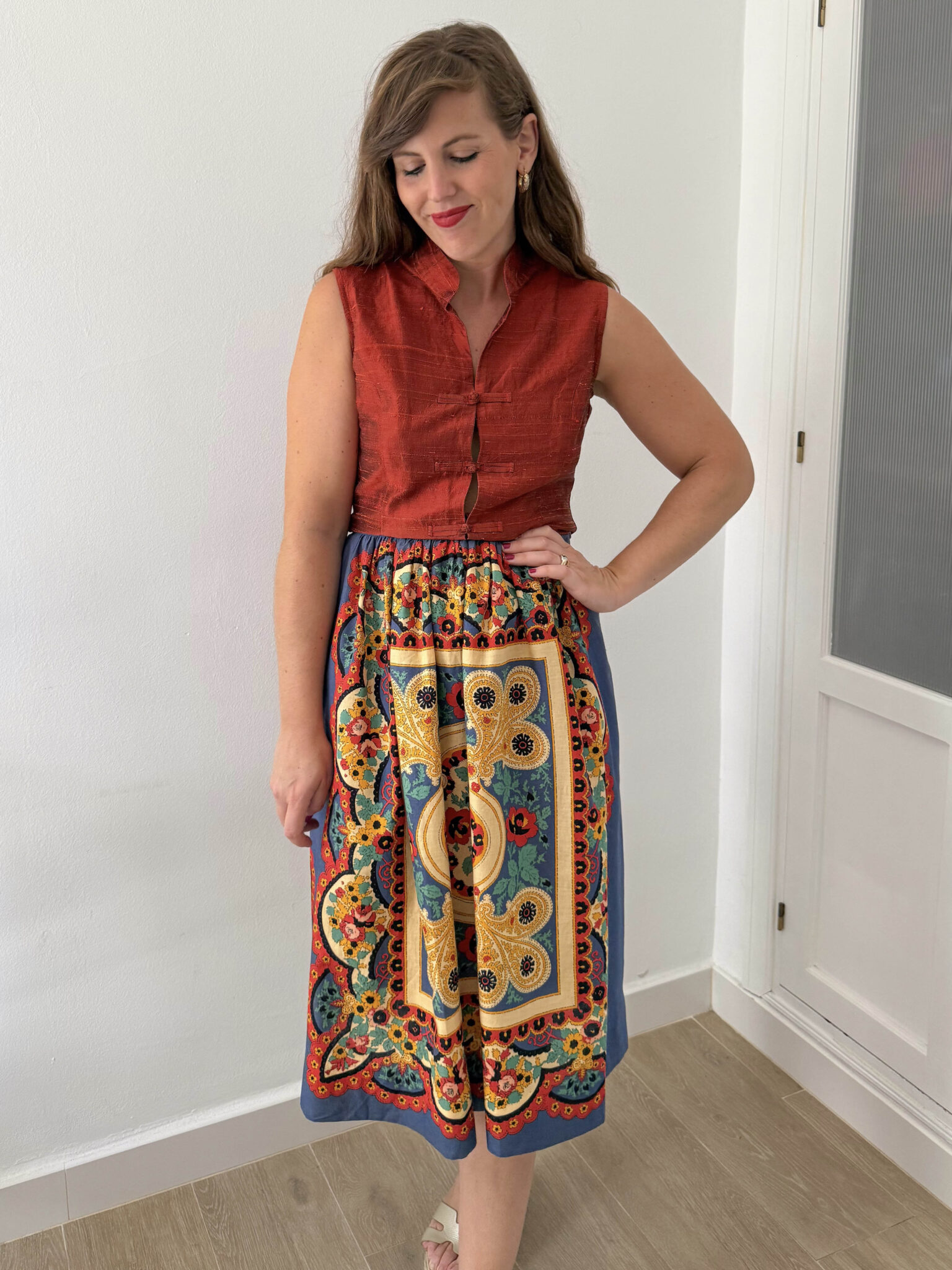 Imagen de Falda estampada 70s (1)