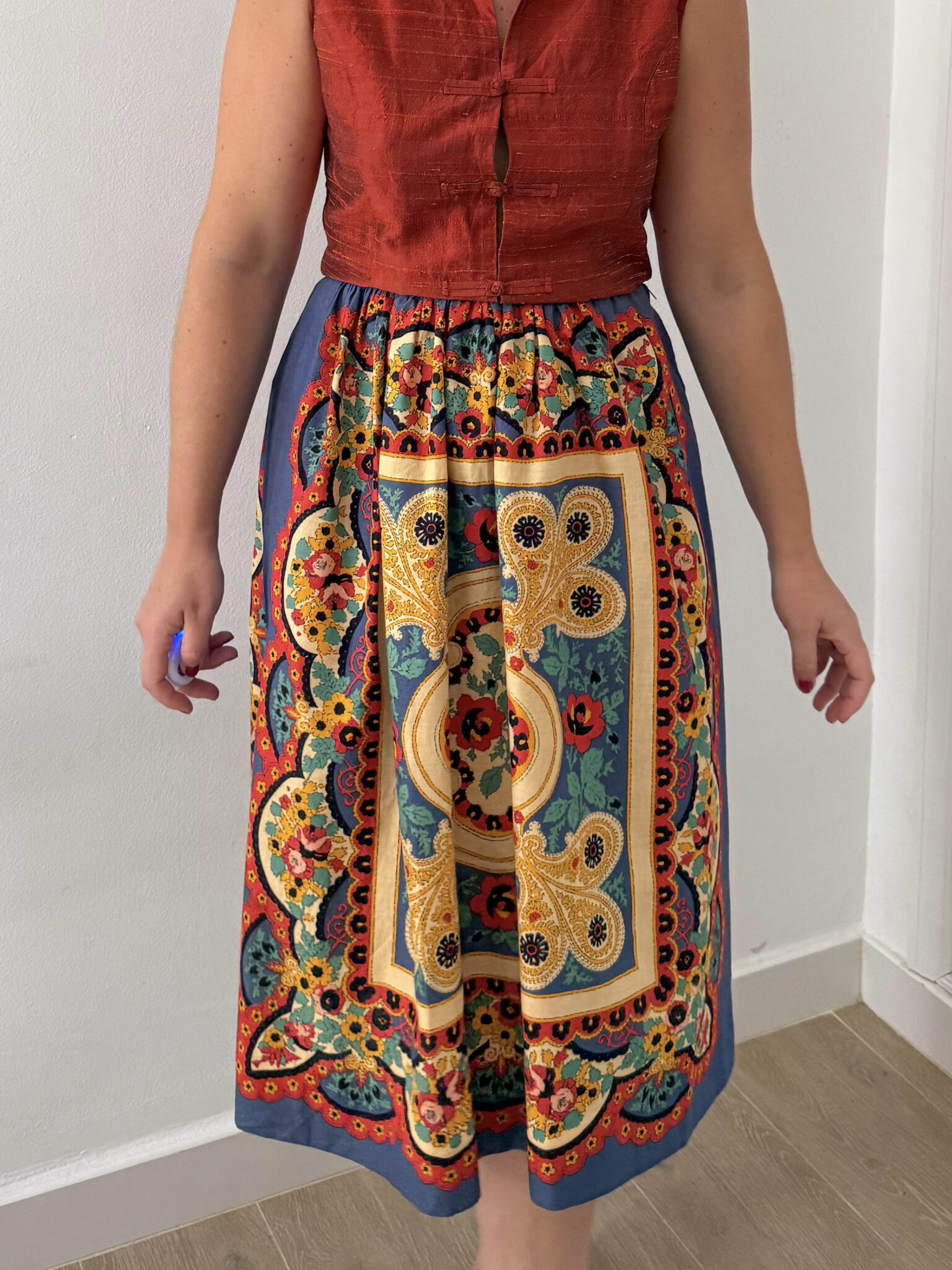 Falda estampada 70s (2) Imagen de Falda estampada 70s (2)