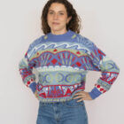 Jersey geometrico oversize