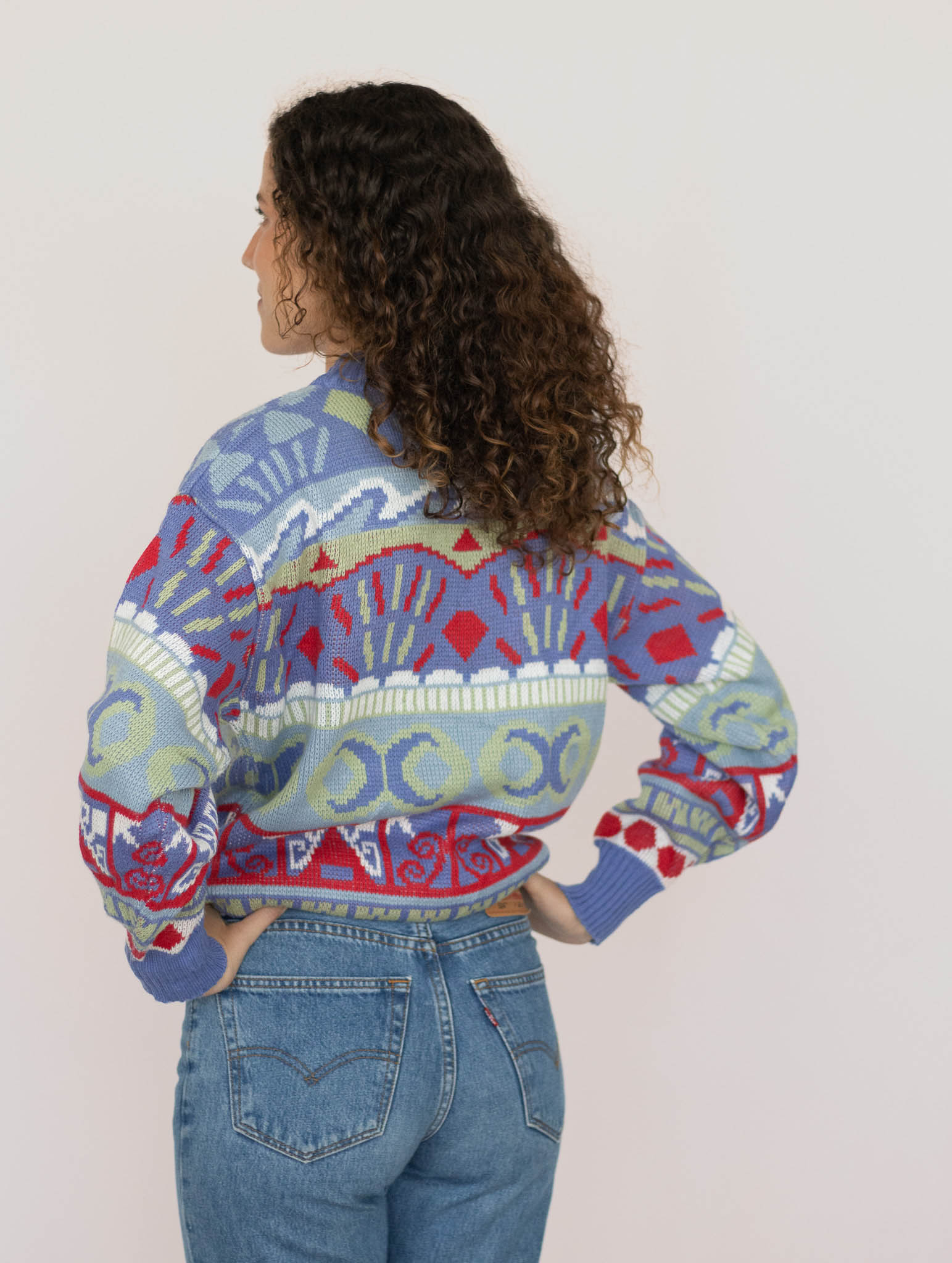 Jersey geometrico oversize