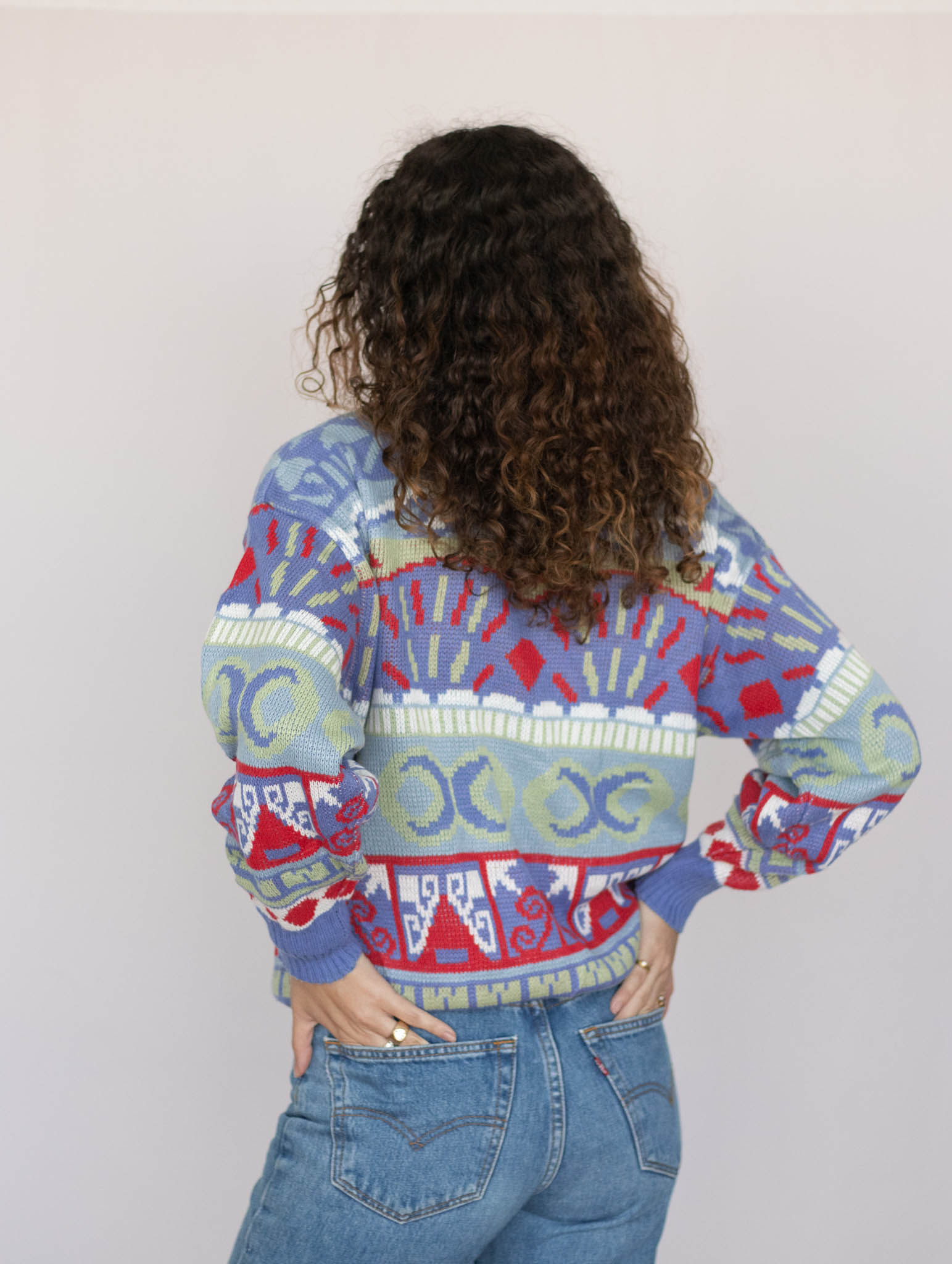 Jersey geometrico oversize