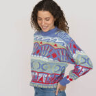 Jersey geometrico oversize