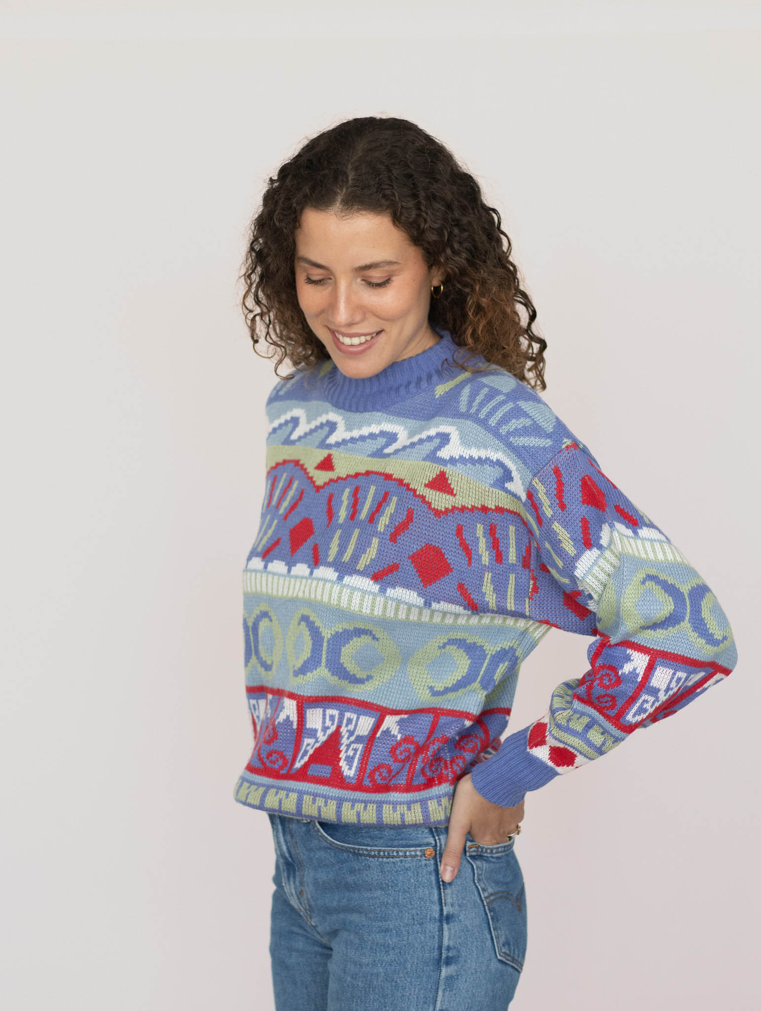 Jersey geometrico oversize