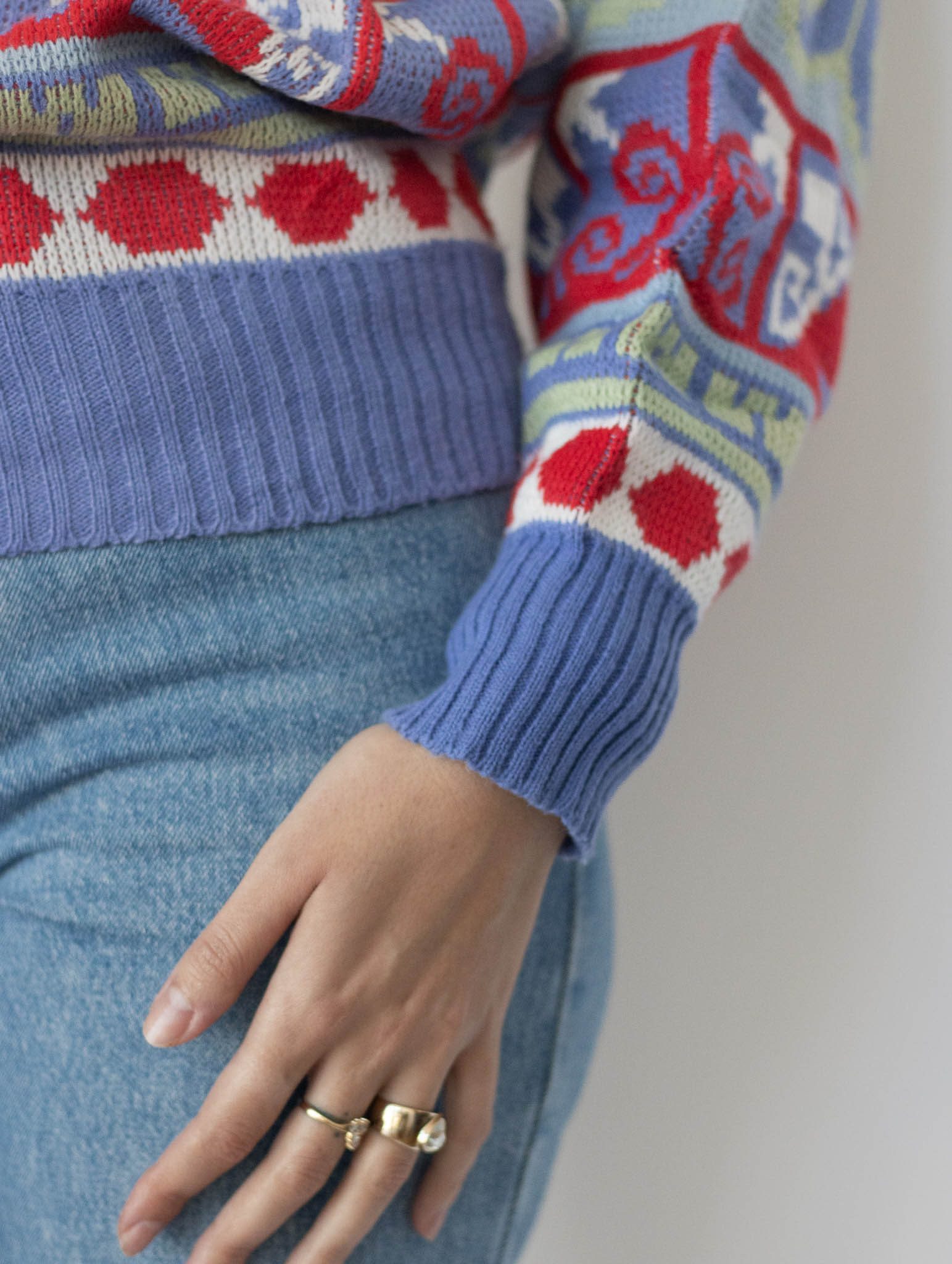 Jersey geometrico oversize