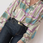 Camisa larga de seda