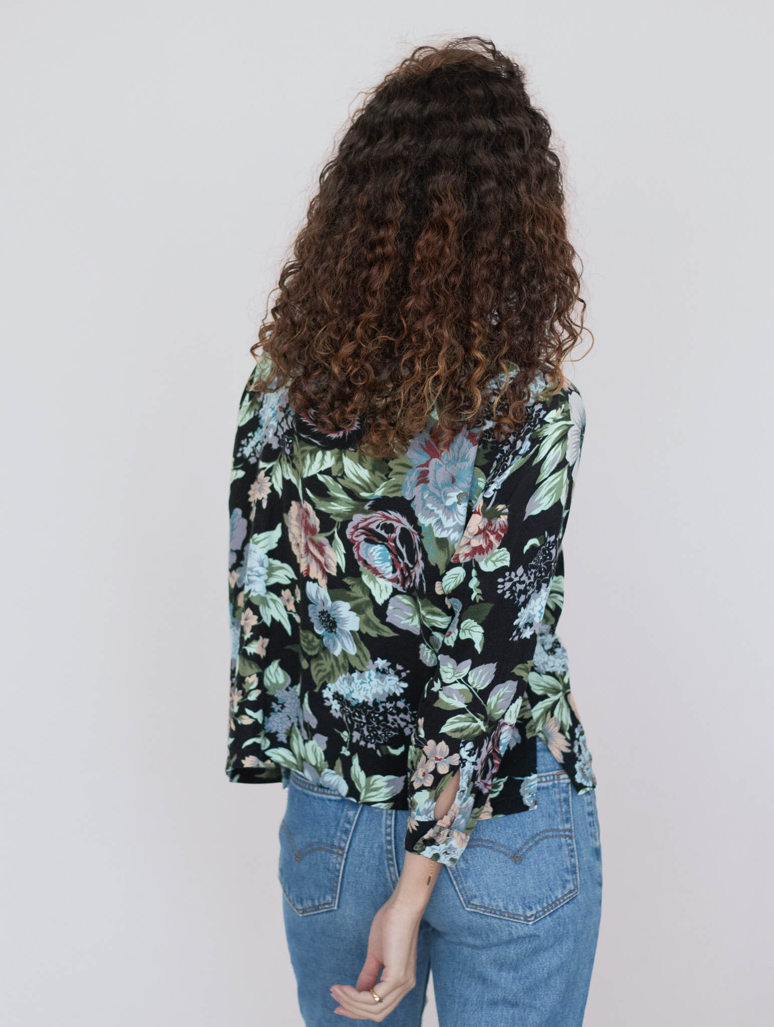 Blusa mao floral