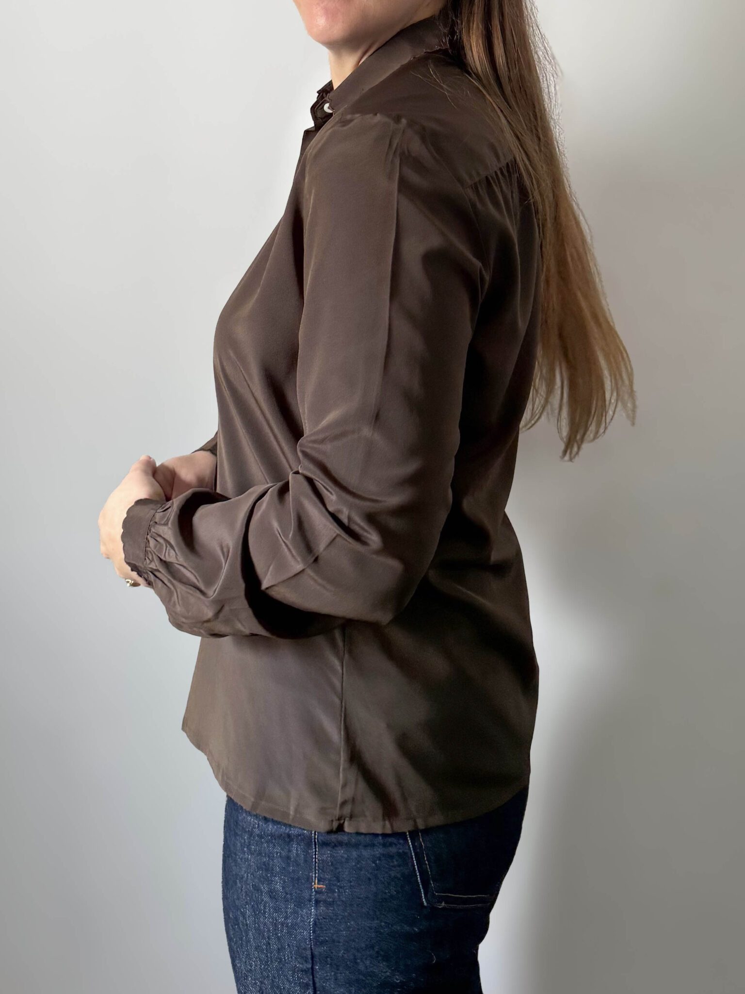 Imagen de Camisa marron años 70 (3)