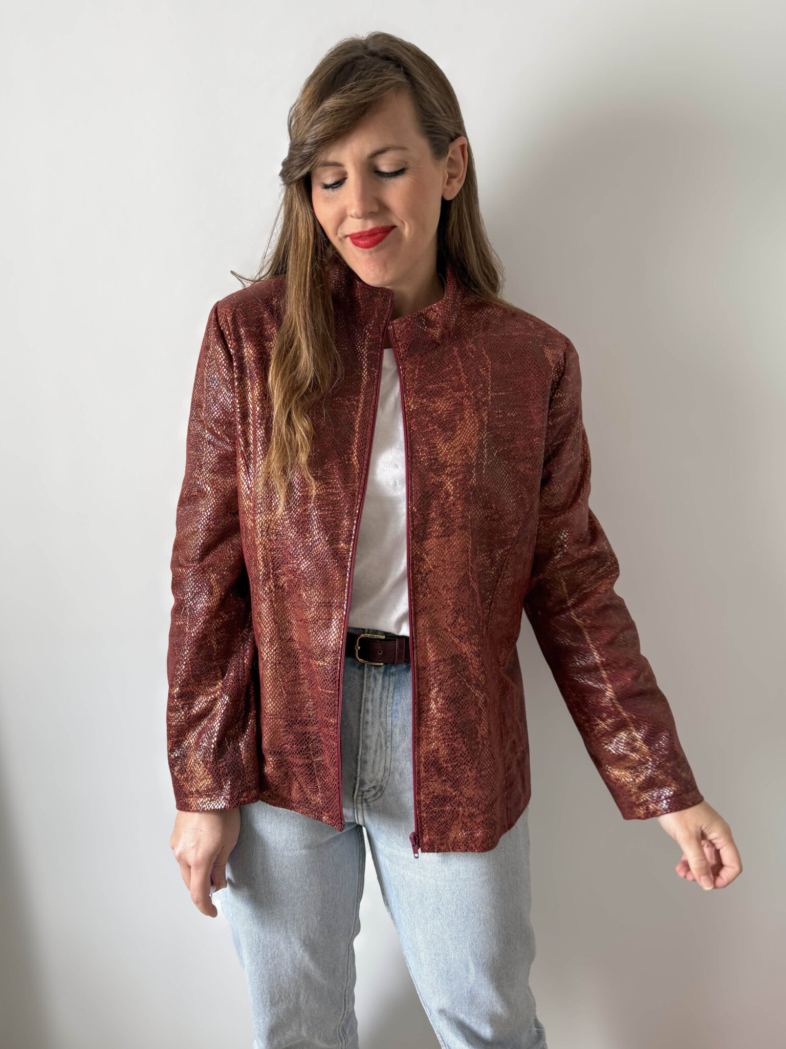 Imagen de Chaqueta efecto piel serpiente (2)