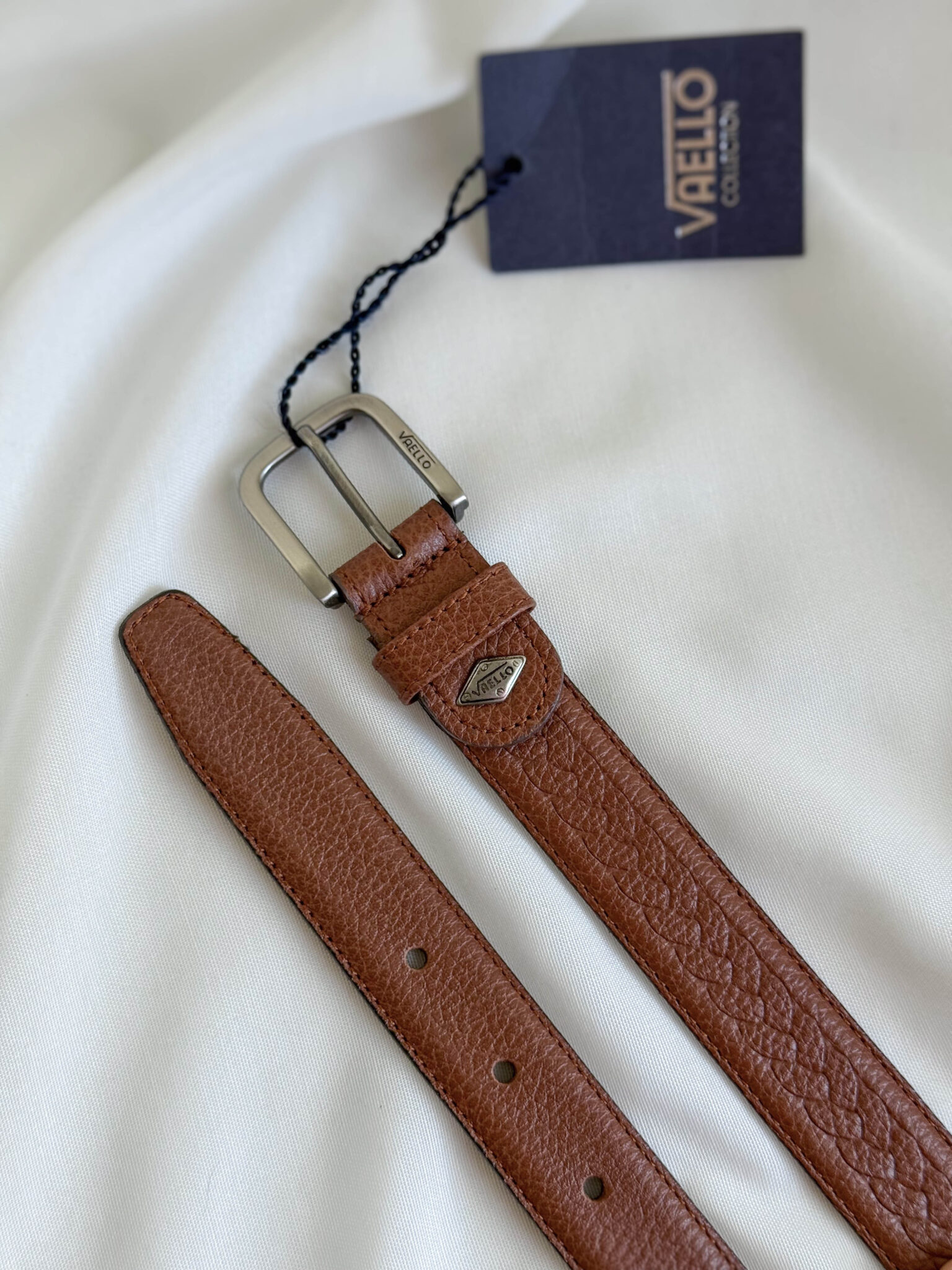 Imagen de Cinturon piel vaello camel (1)