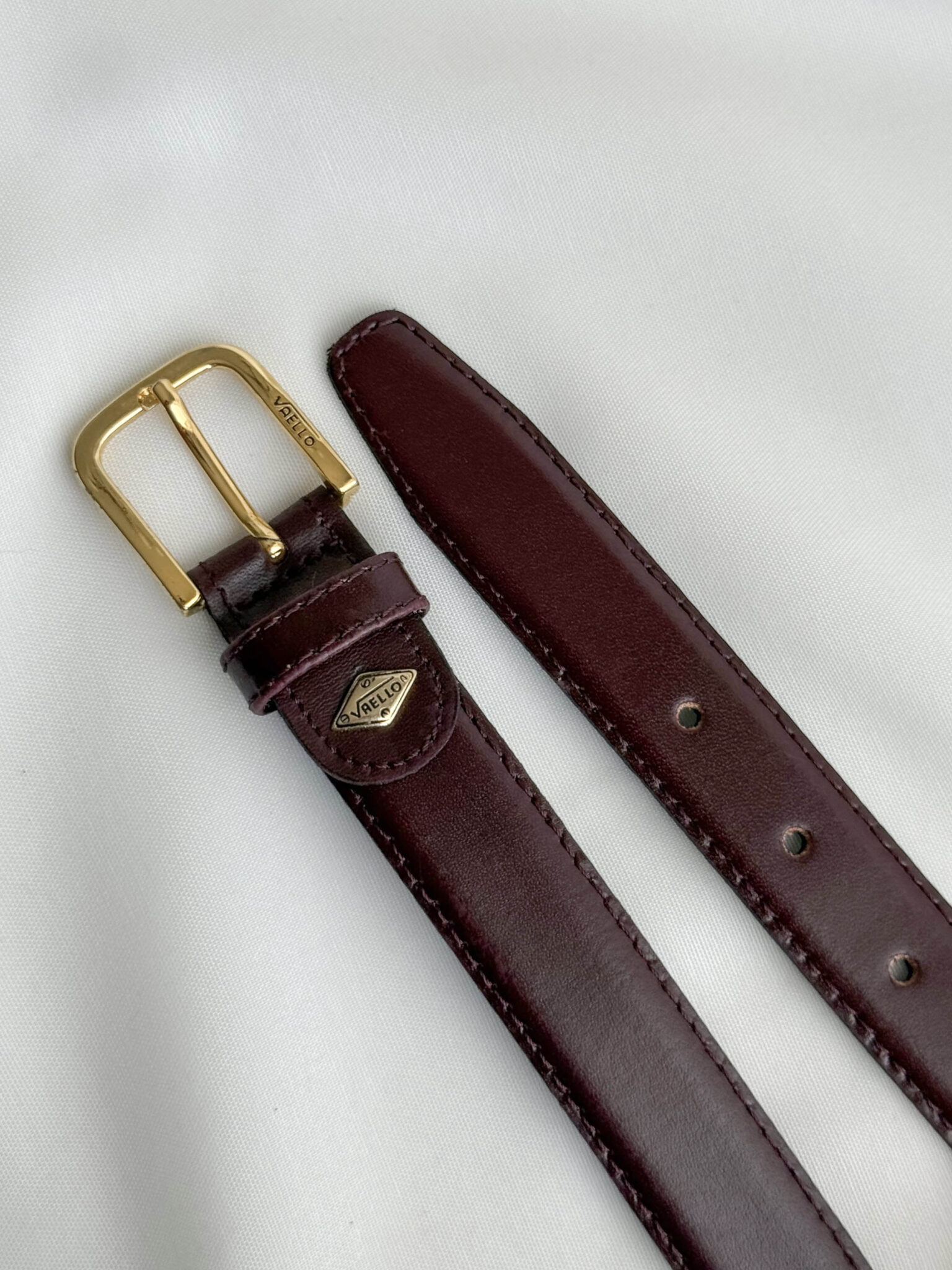 Imagen de Cinturon piel vaello granate (2)