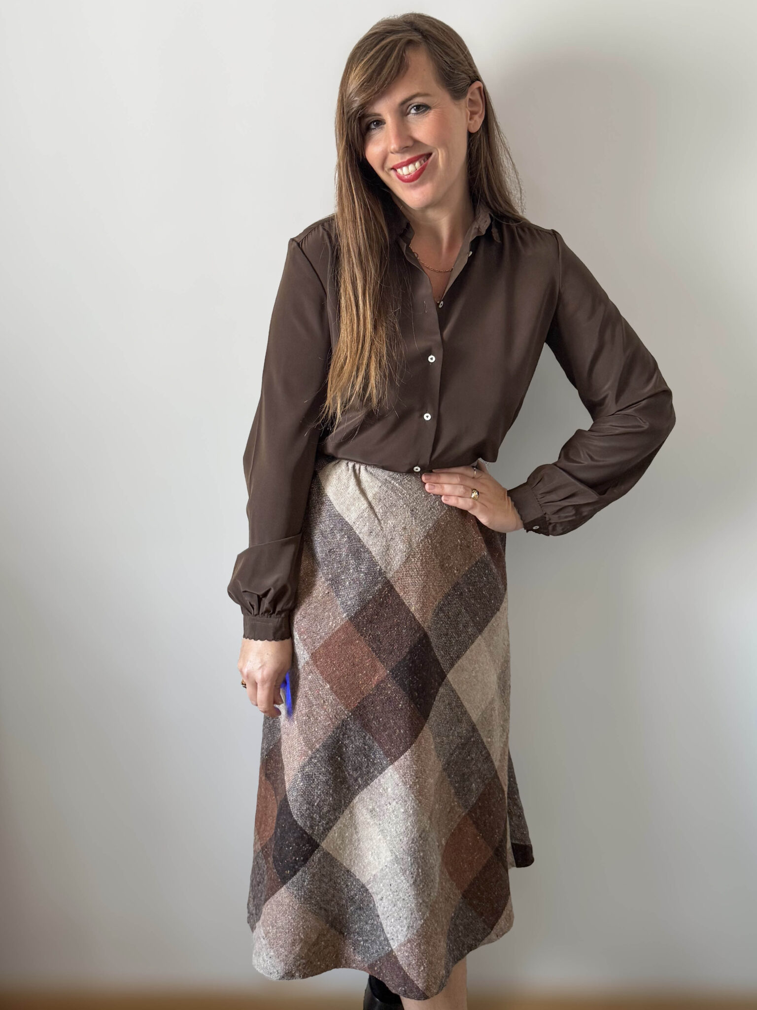 Imagen de Falda cuadros 70s (4)