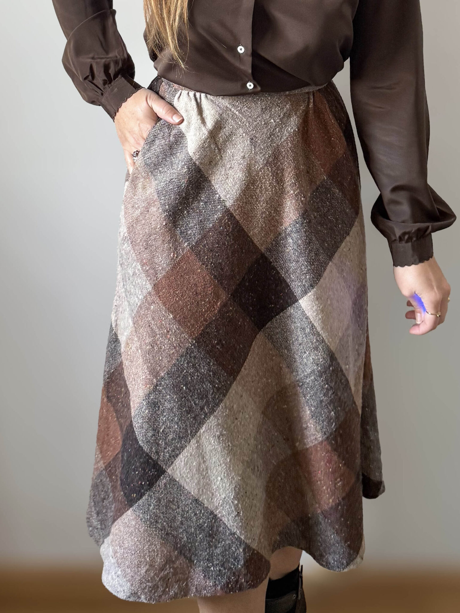 Falda cuadros 70s (6) Imagen de Falda cuadros 70s (6)