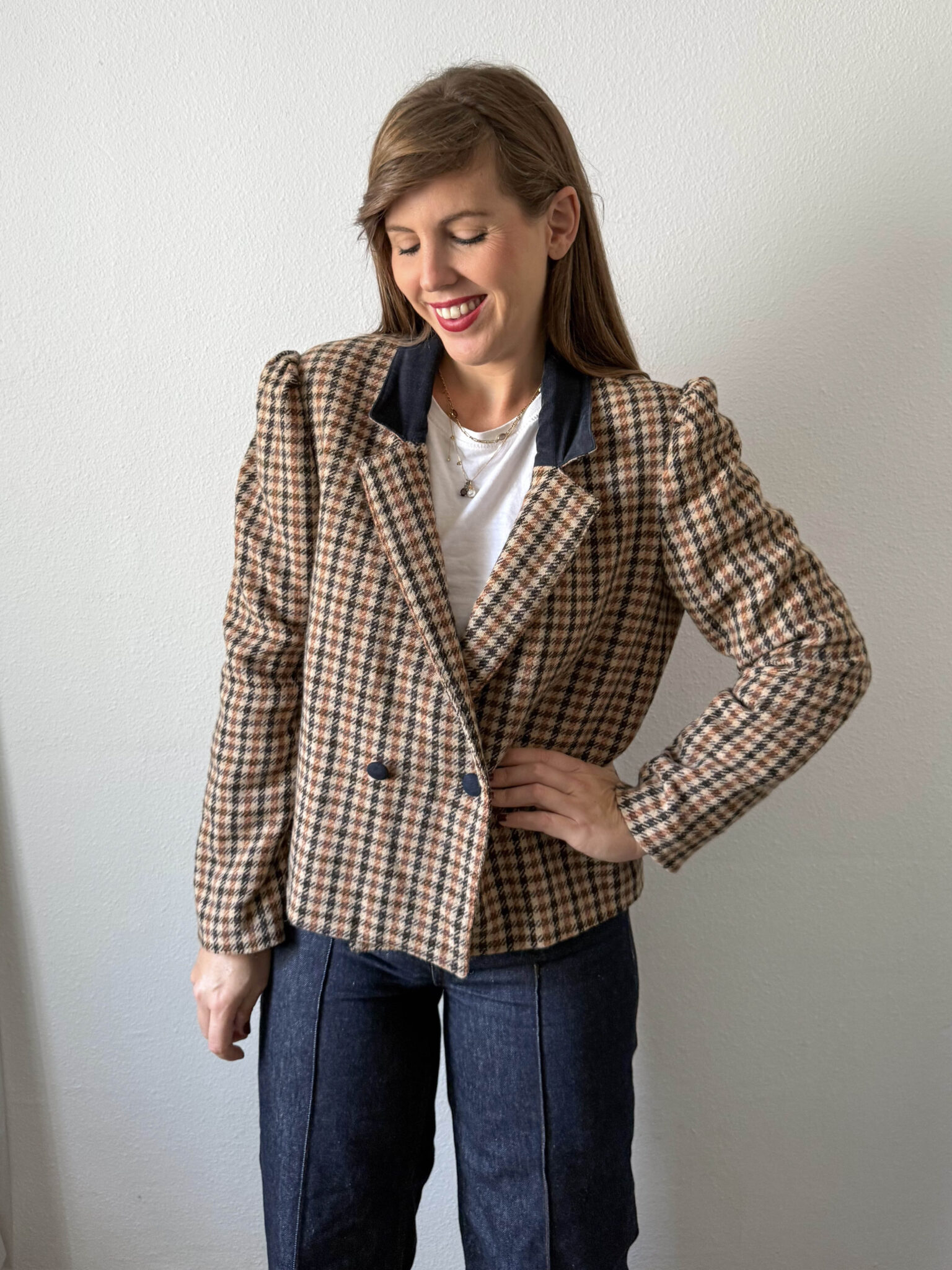 Imagen de Blazer vichy años 70 (1)