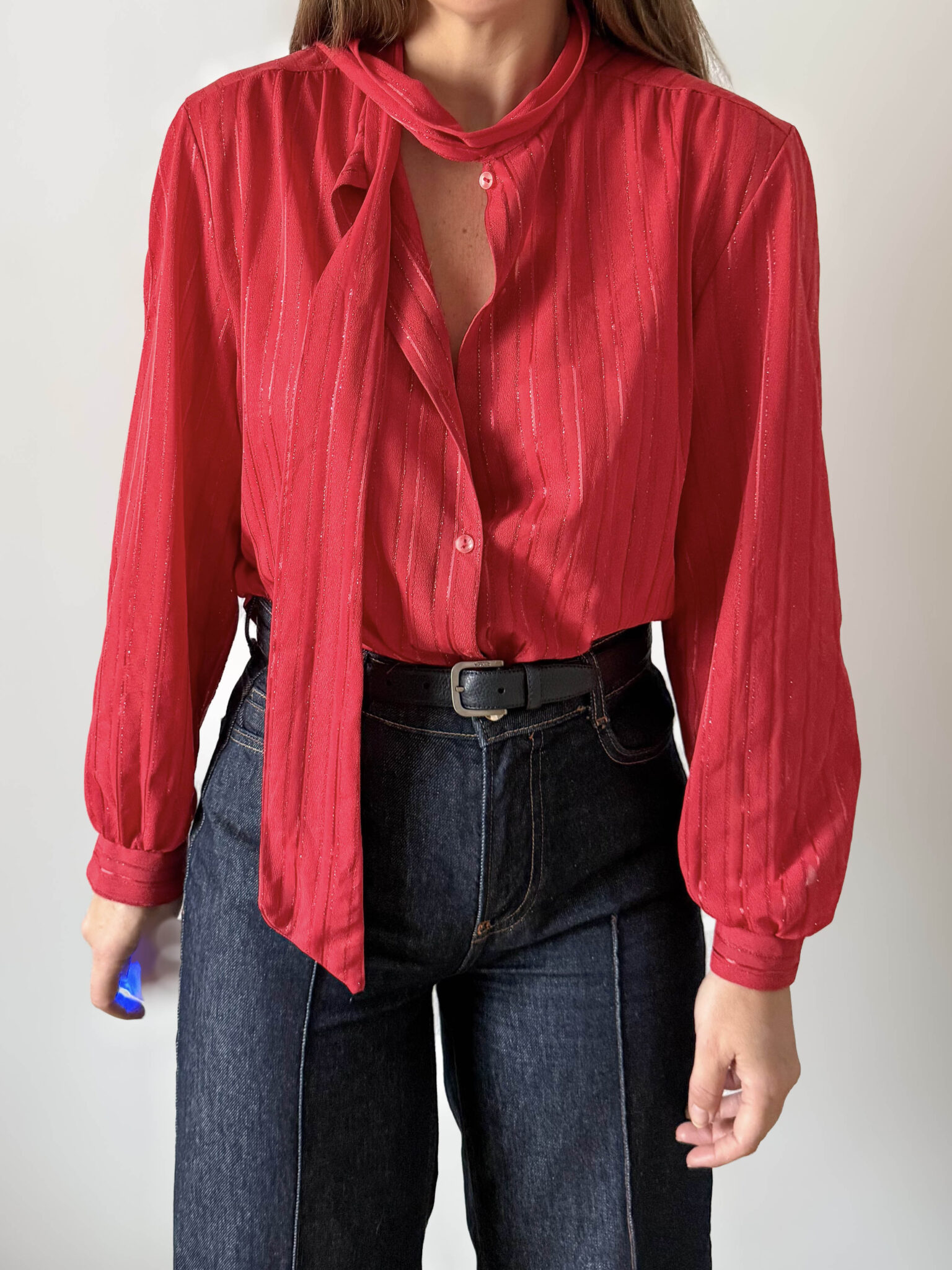 Imagen de Blusa roja lazada (1)