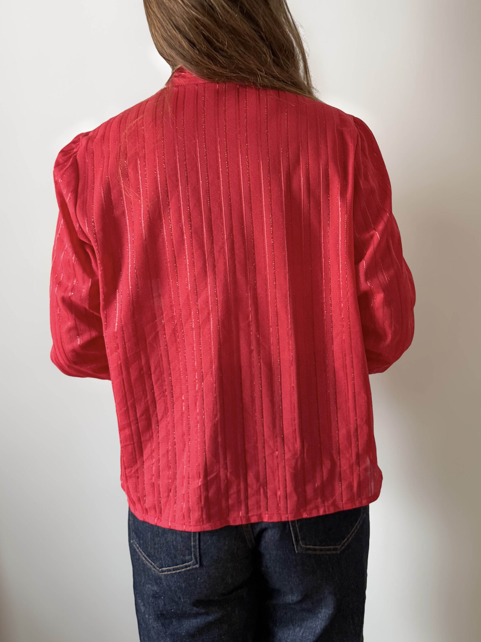 Imagen de Blusa roja lazada (6)