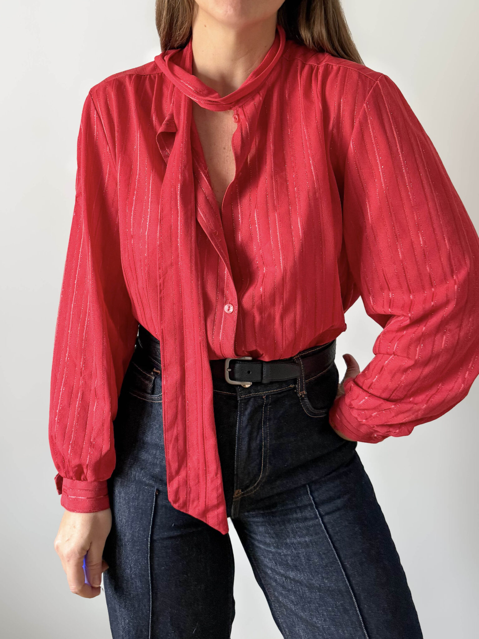 Imagen de Blusa roja lazada (8)