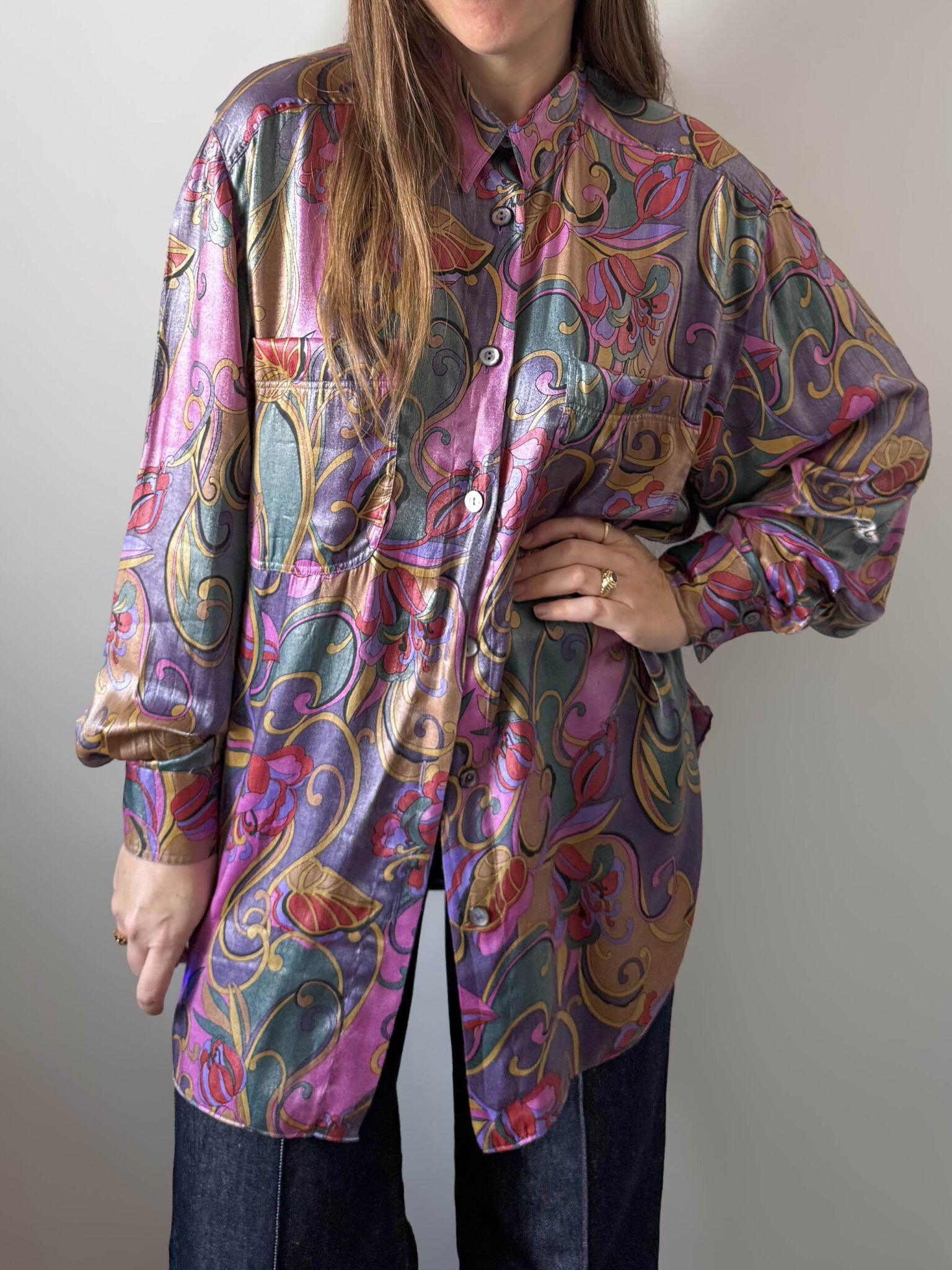 Camisa print con brillo (3) Imagen de Camisa print con brillo (3)