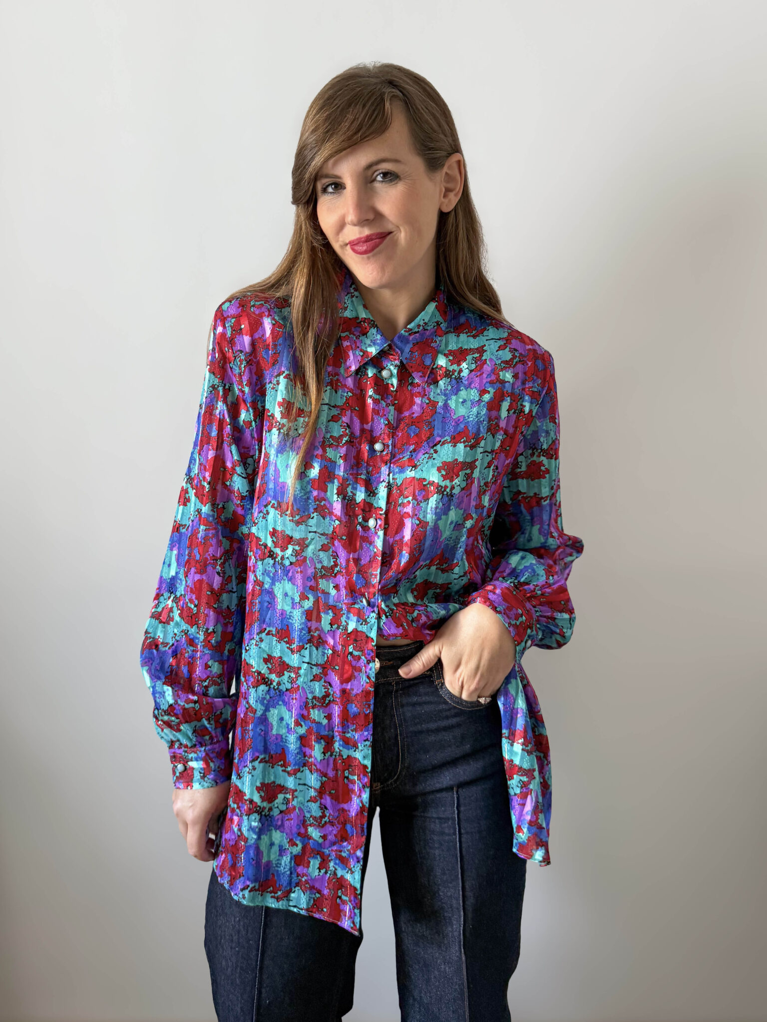 Imagen de Camisa satinada transparencias (4)