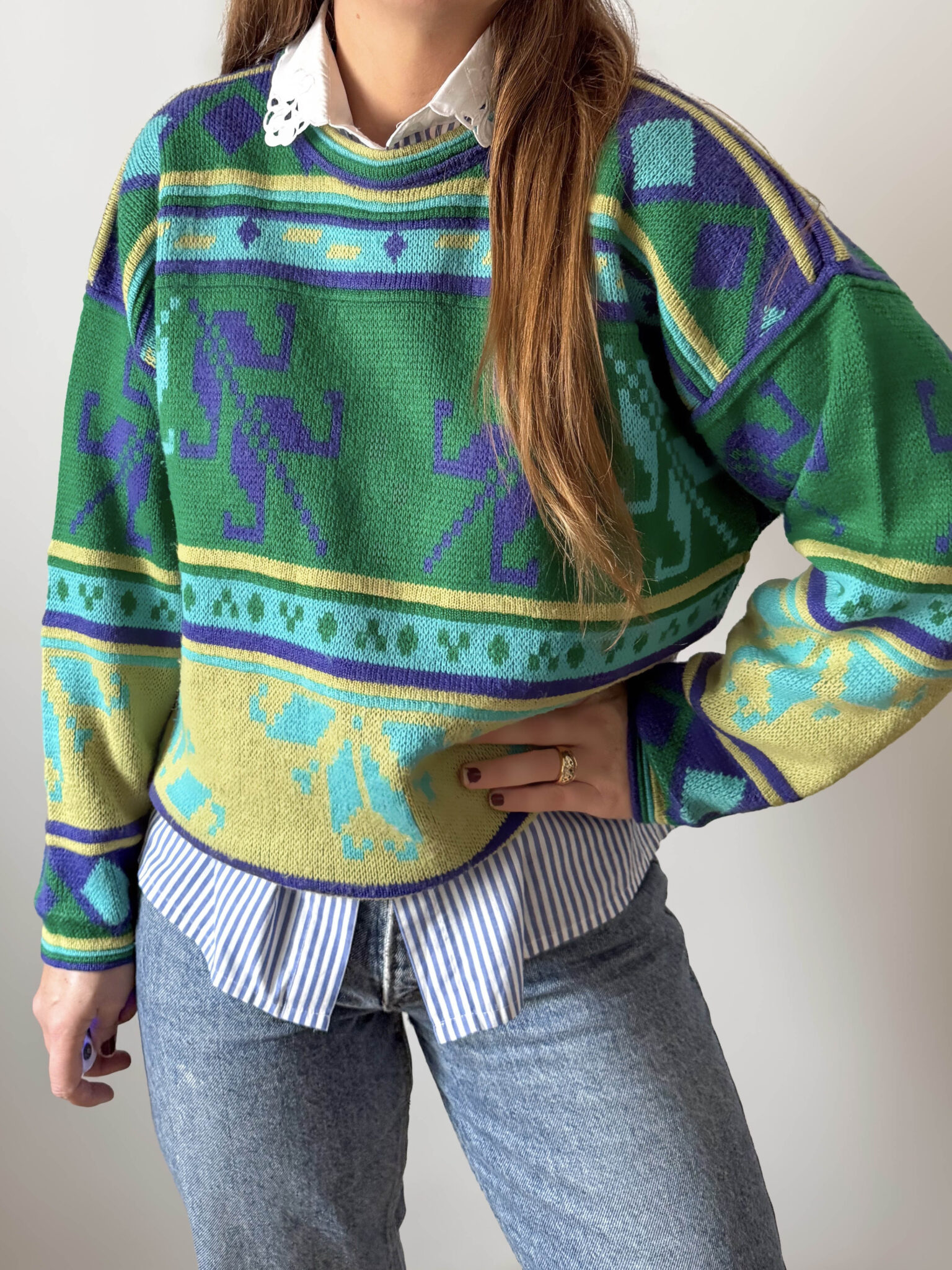 Jersey lima estampado (2) Imagen de Jersey lima estampado (2)