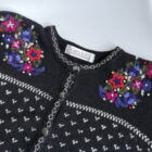 Imagen de Rebeca azul con flores (1)