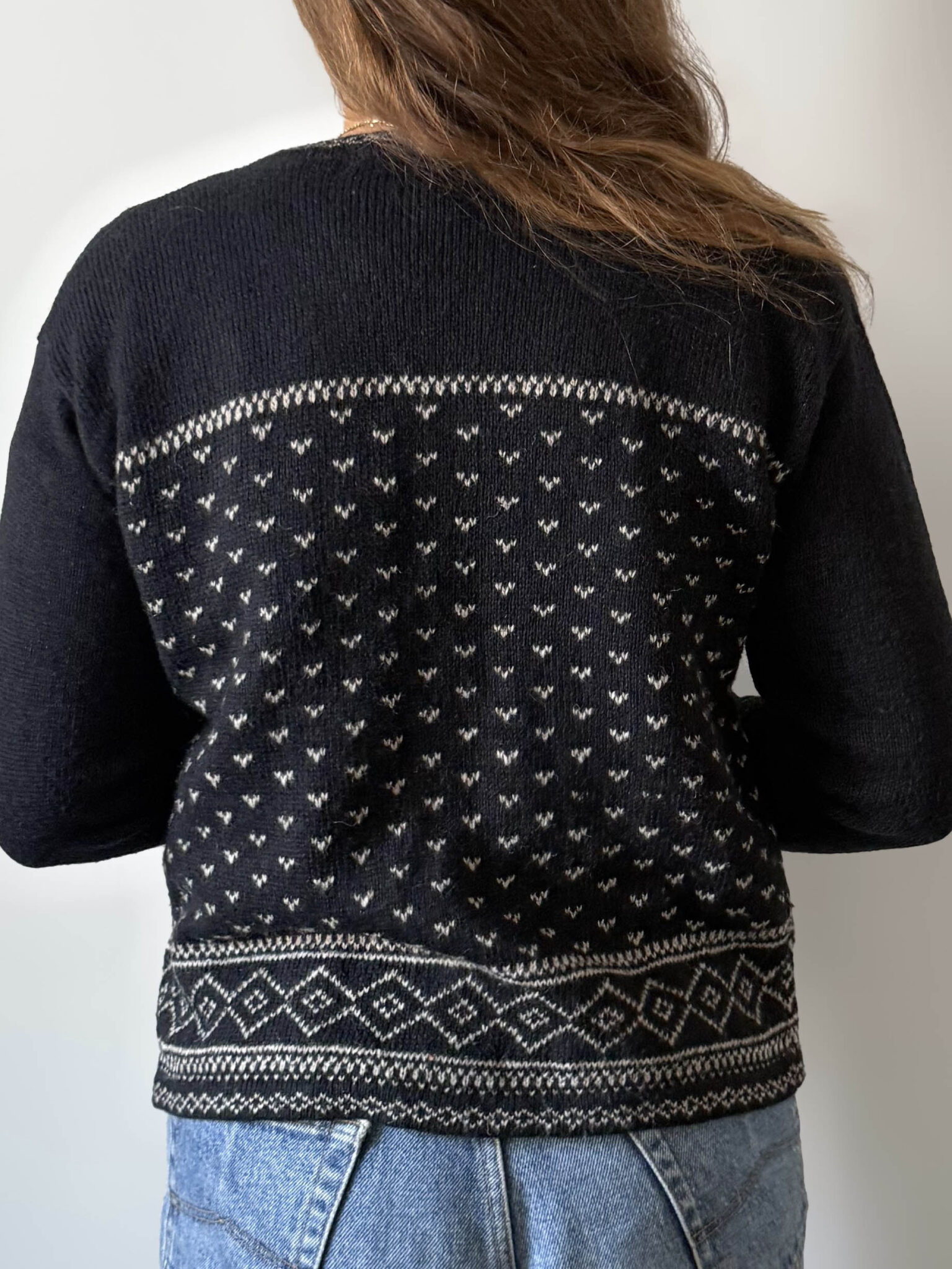 Imagen de Rebeca azul con flores (5)