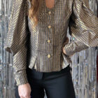 Imagen de Blusa cuadros metalizada (2)