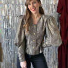 Imagen de Blusa cuadros metalizada (4)