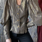 Imagen de Blusa cuadros metalizada (5)