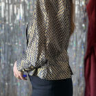 Imagen de Blusa cuadros metalizada (6)