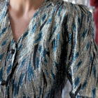 Imagen de Blusa fiesta plateada (5)