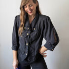 Imagen de Blusa negra encajes (5)