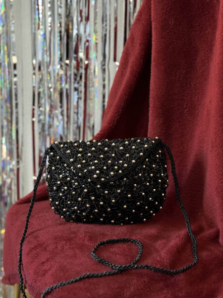 Imagen de Bolso negro abalorios (2)