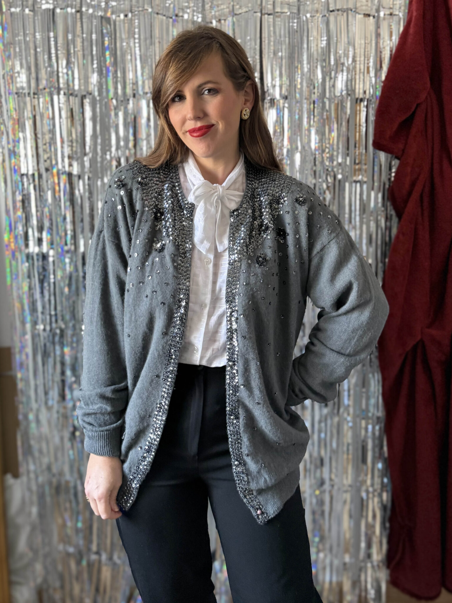 Imagen de Cardigan bordado lentejuelas (1)