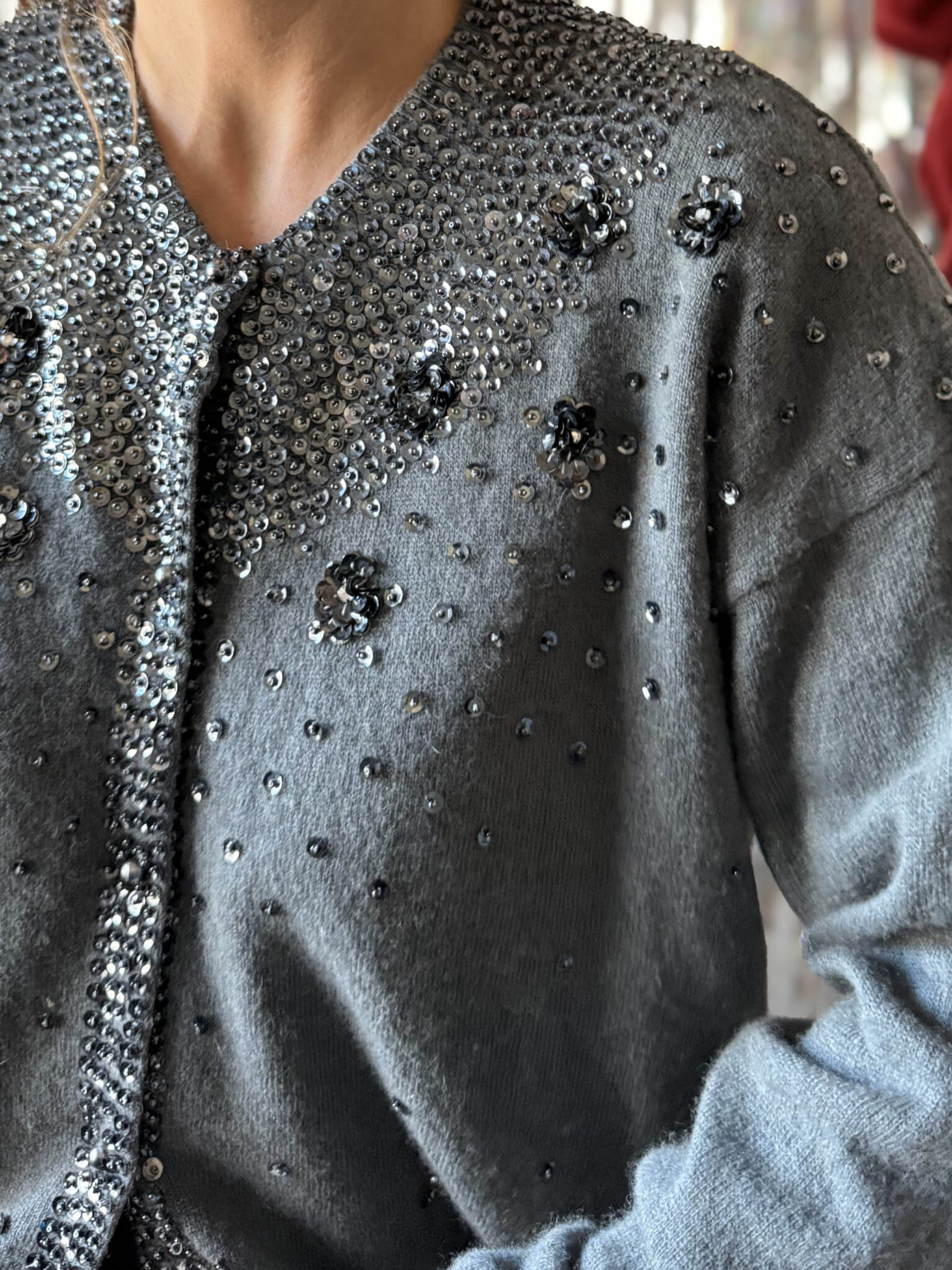 Imagen de Cardigan bordado lentejuelas (6)