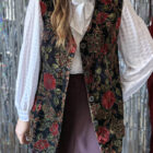 Imagen de Chaleco brillo flores (1)