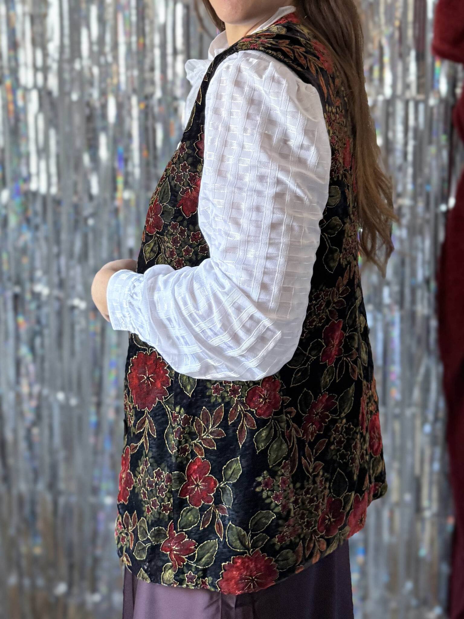 Imagen de Chaleco brillo flores (2)