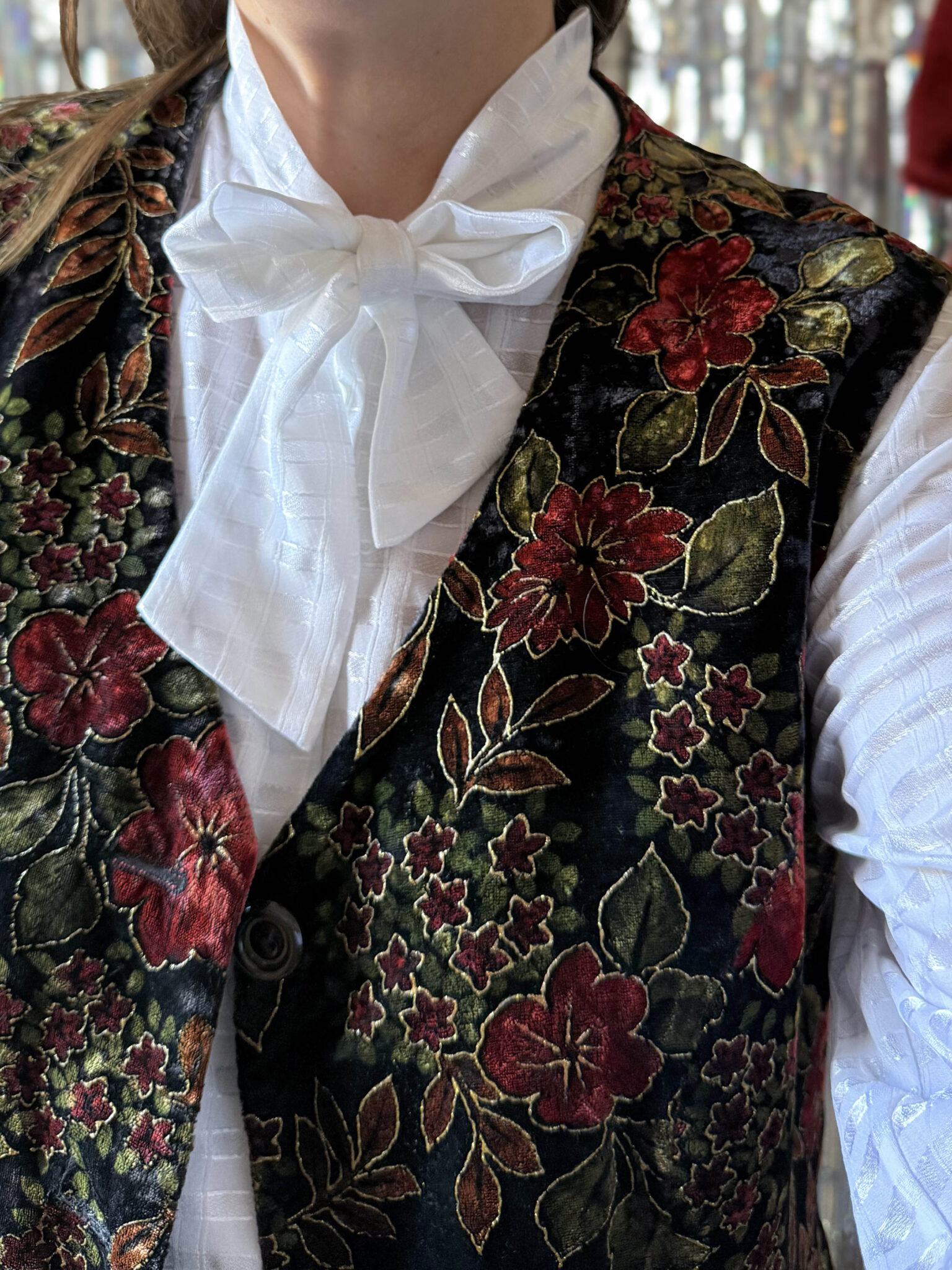 Imagen de Chaleco brillo flores (4)