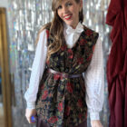 Imagen de Chaleco brillo flores (5)