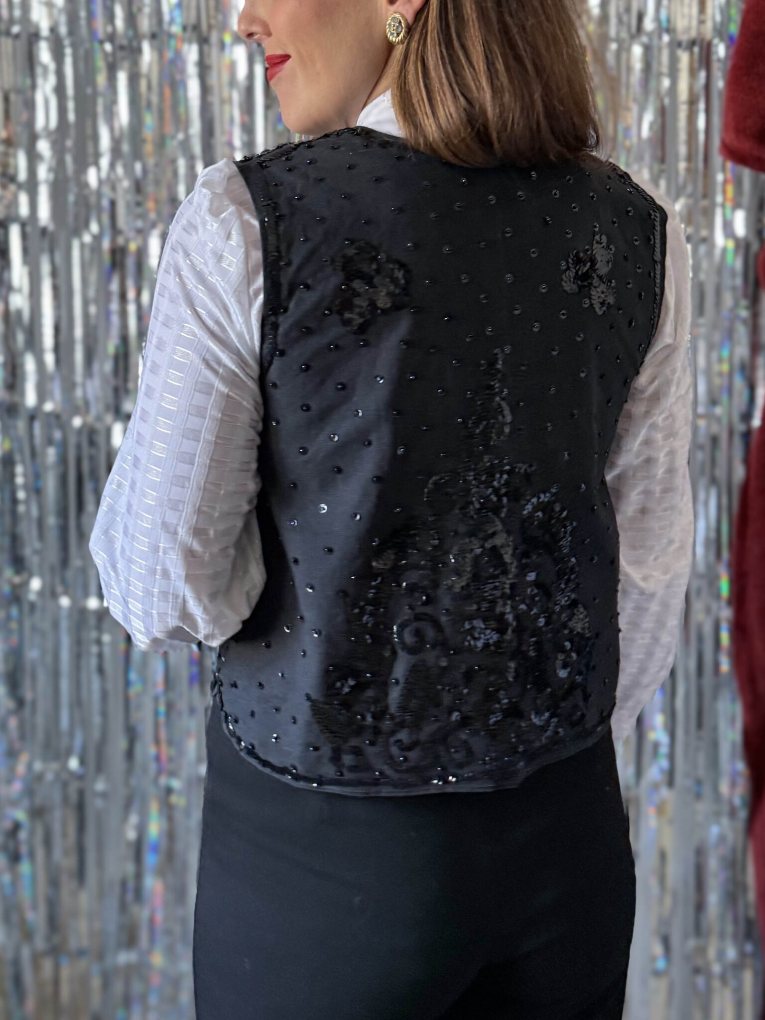 Imagen de Chaleco negro lentejuelas (4)