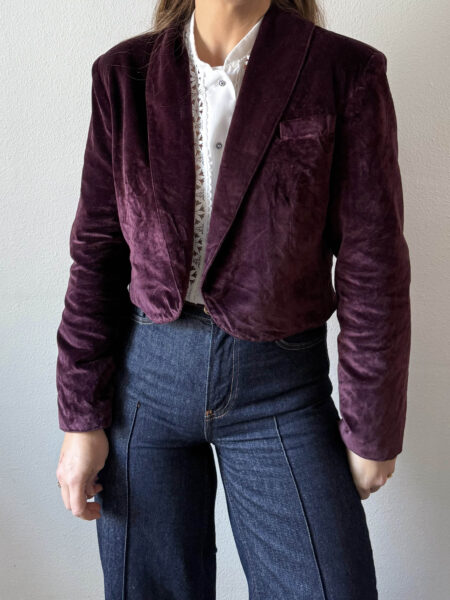 Imagen de Chaqueta velvet morada (6)