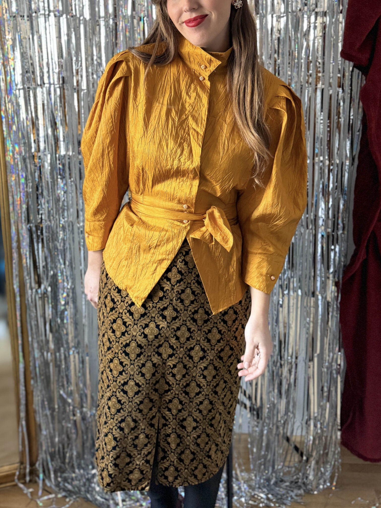 Imagen de Falda estampada terciopelo (3)