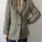 Blazer vichy verde