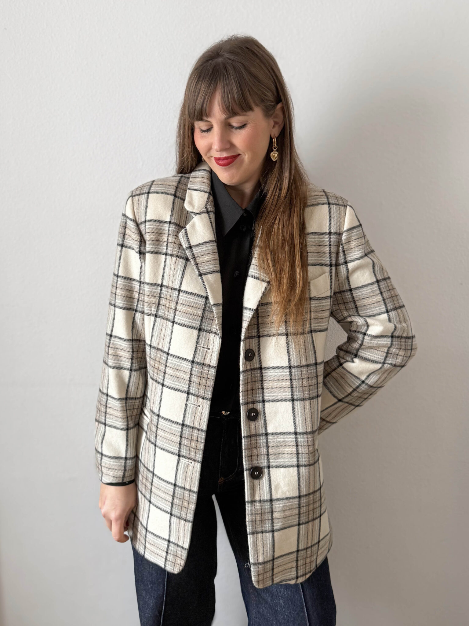 Imagen de Blazer cuadros grises (2)