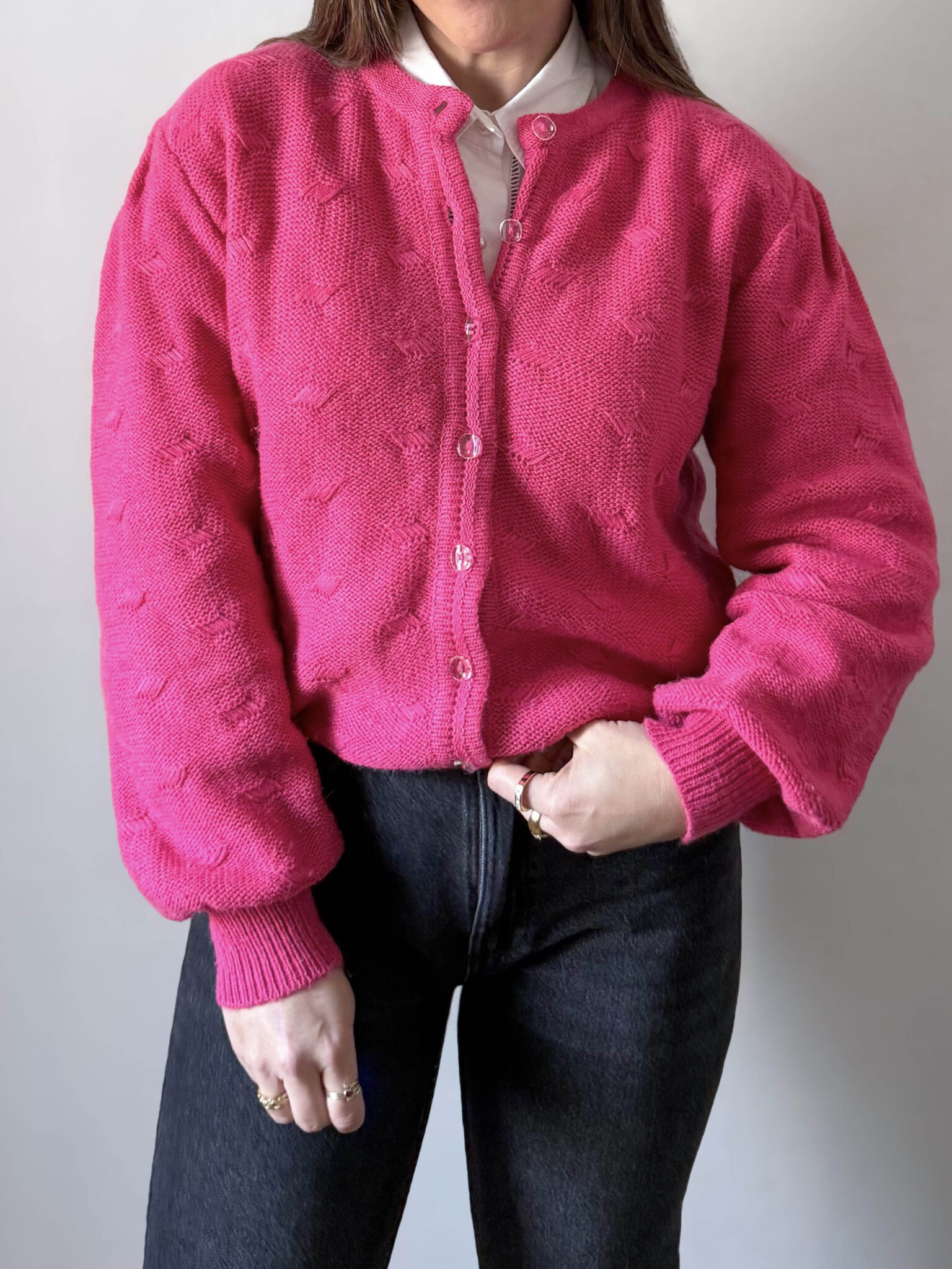 Cardigan vintage de punto (2) Imagen de Cardigan vintage de punto (2)